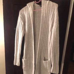 Express grey oversized knit cardigan